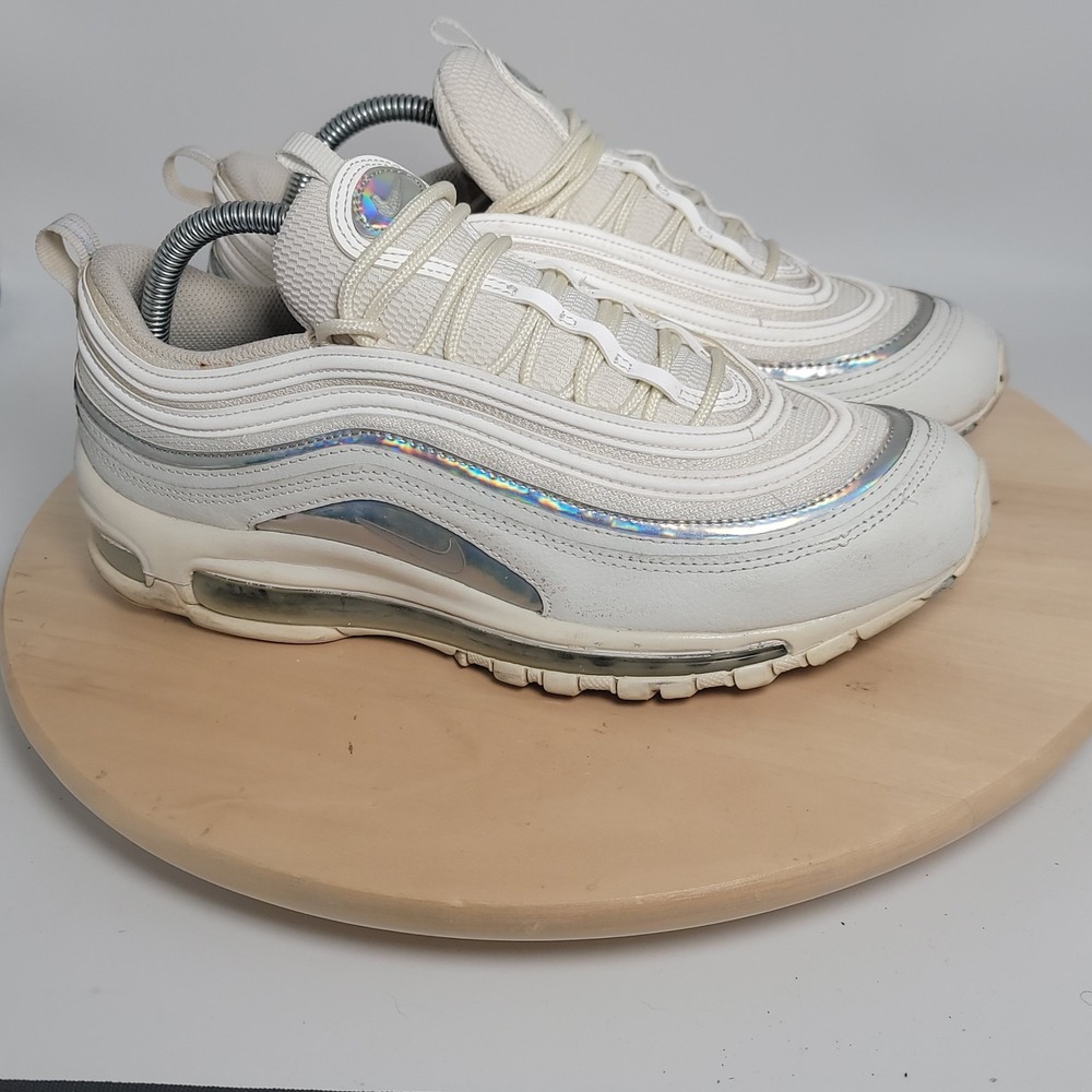 Nike Air Max 97 Sz 10 Summit White Silver Iridescent CJ9706-100 Womens